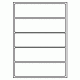 411 - Label Size 200mm x 54mm - 5 labels per sheet